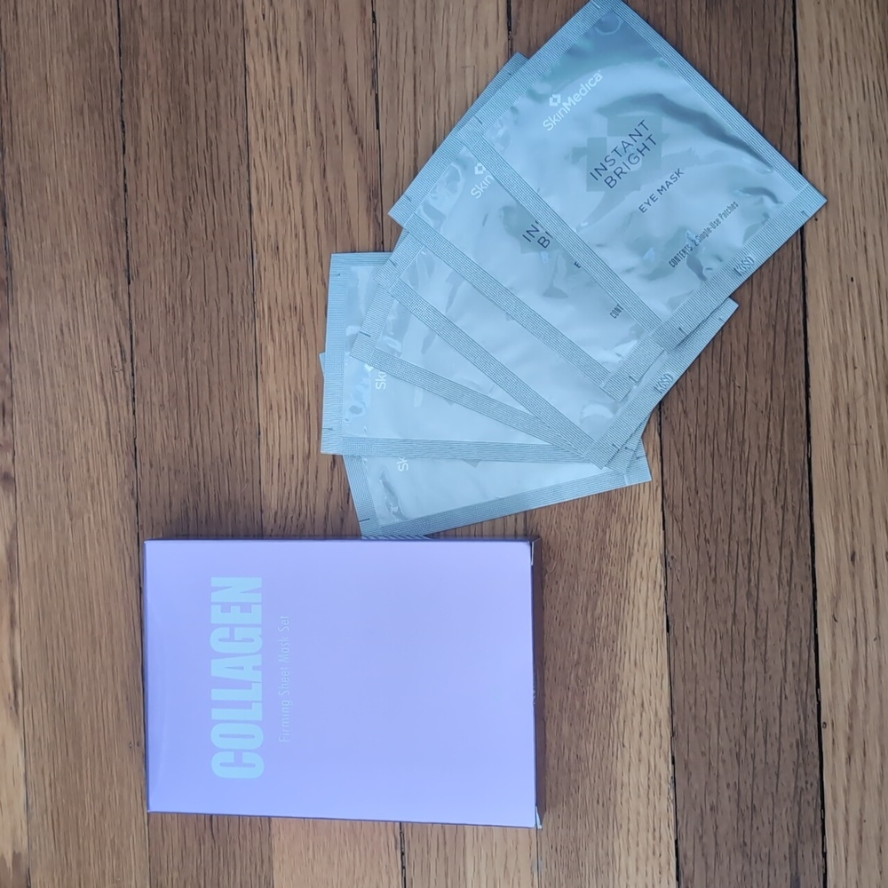 Lot Of: SkinMedica Instant Bright Eye Masks And Lapcos Face Masks